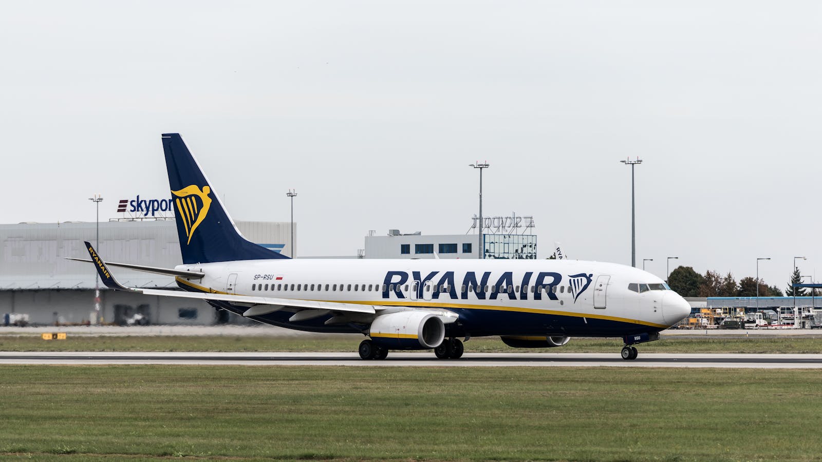 Commercial Airplane on the Runway